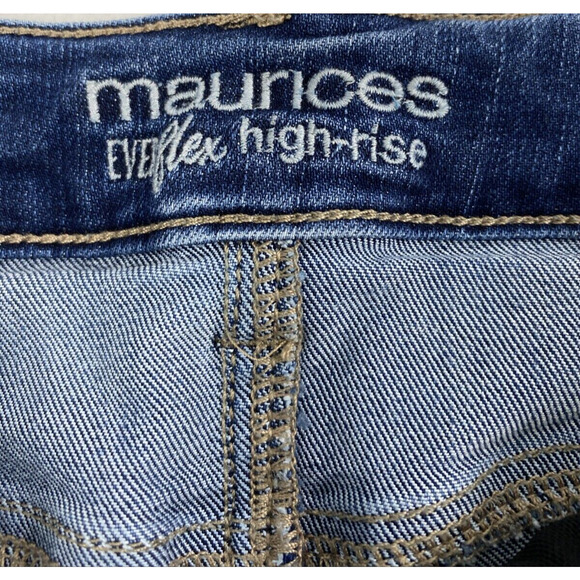 Maurices Jeans Womens Size 6 Short Medium Wash Denim Skinny Hi Rise Everflex - Picture 3 of 11